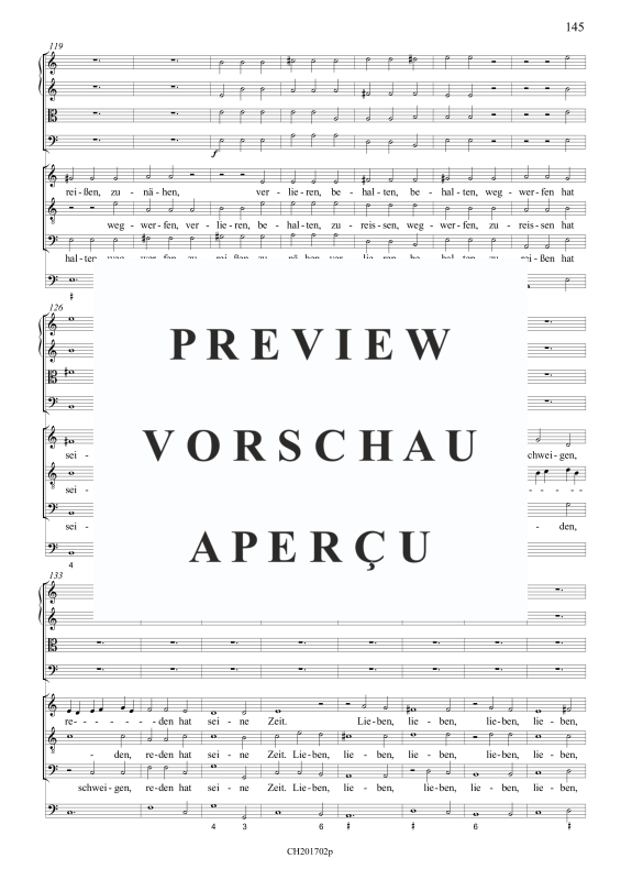 gallery: Ein jegliches hat seine Zeit (Partitur), , Gemischtes Ensemble ATB, 4 Streicher und BC