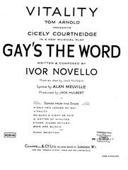 cover: Vitality (from 'Gay's The Word'), Ivor Novello
