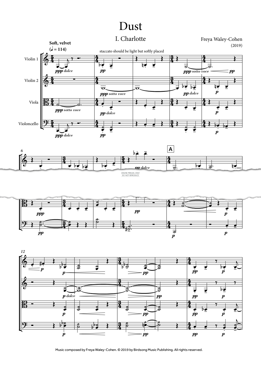 Produktgalerie: Seite 1 von 1 Dust, Freya Waley-Cohen, Viola, Violine, Violoncello