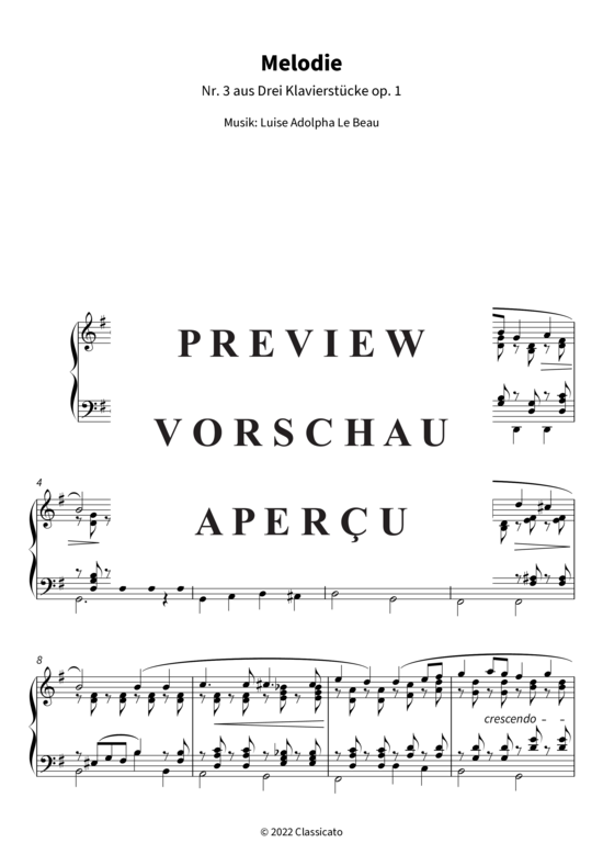 Produktgalerie: Seite 4 von 7 Melodie - Nr. 3 aus Drei Klavierstücke op. 1 , , Klavier Solo