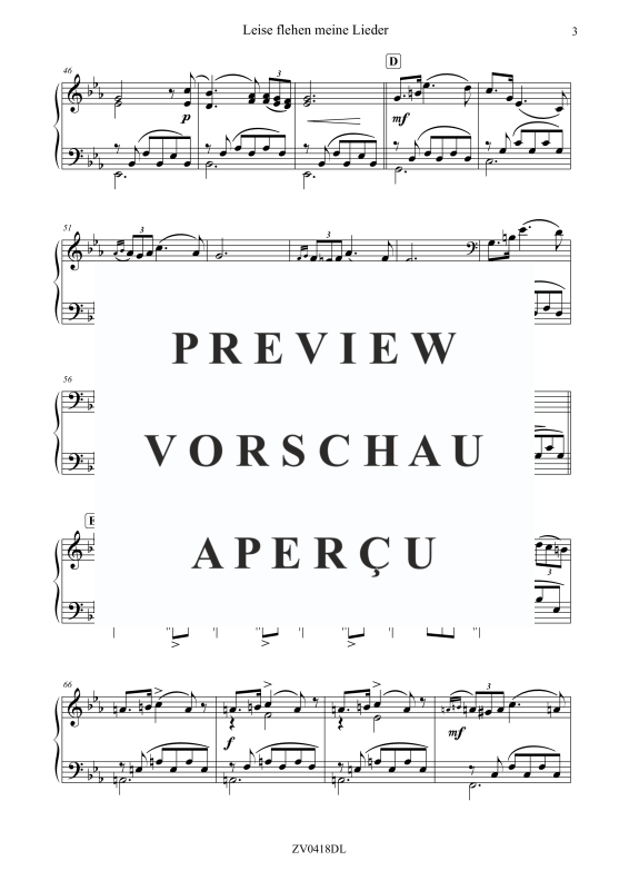 gallery: Leise flehen meine Lieder, Weihe, Gerhard, Klavier Solo