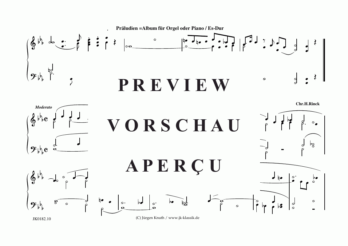 Produktgalerie: Seite 11 von 11 Präludien Es-Dur , , (Orgel/Klavier Solo)