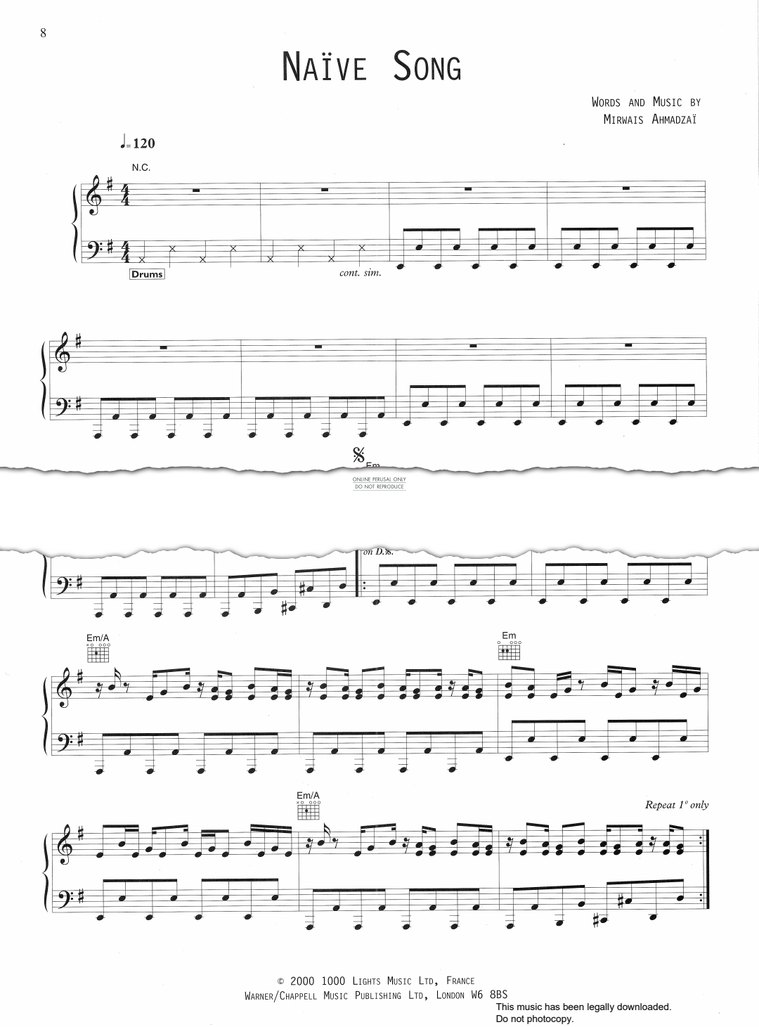 Produktbild zu: Naïve Song