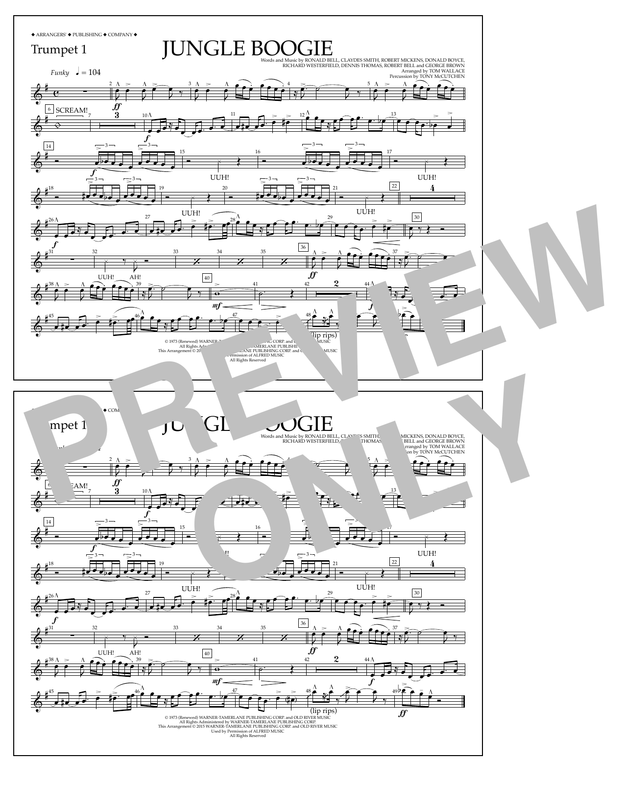 Produktbild zu: Jungle Boogie - Trumpet 1