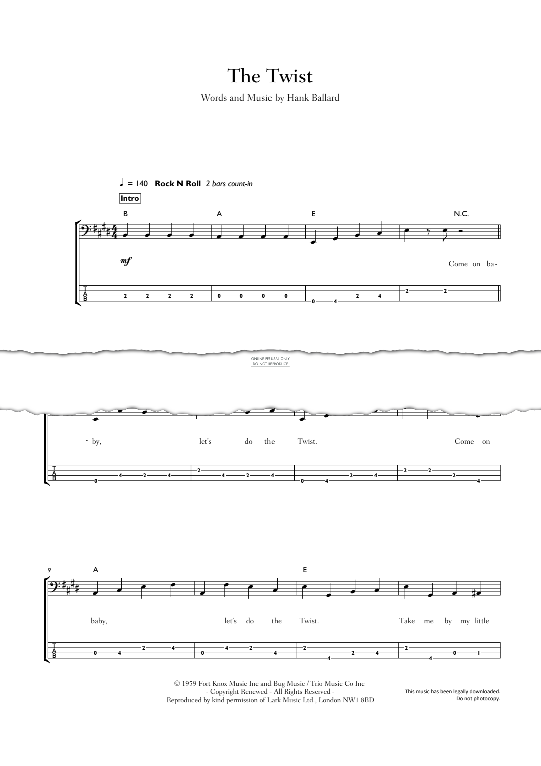 gallery: The Twist, Chubby Checker, E-Bass