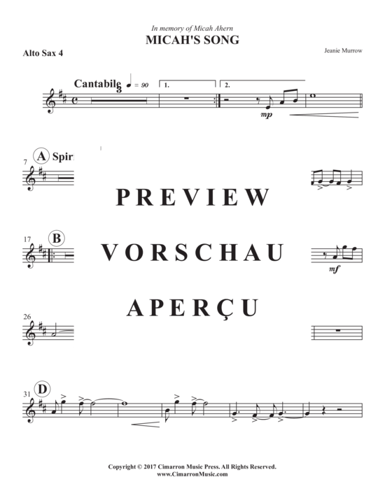 Product gallery: Page 20 of 21 Micha´s Song , , (Woodwind Ensemble SAAAATB)