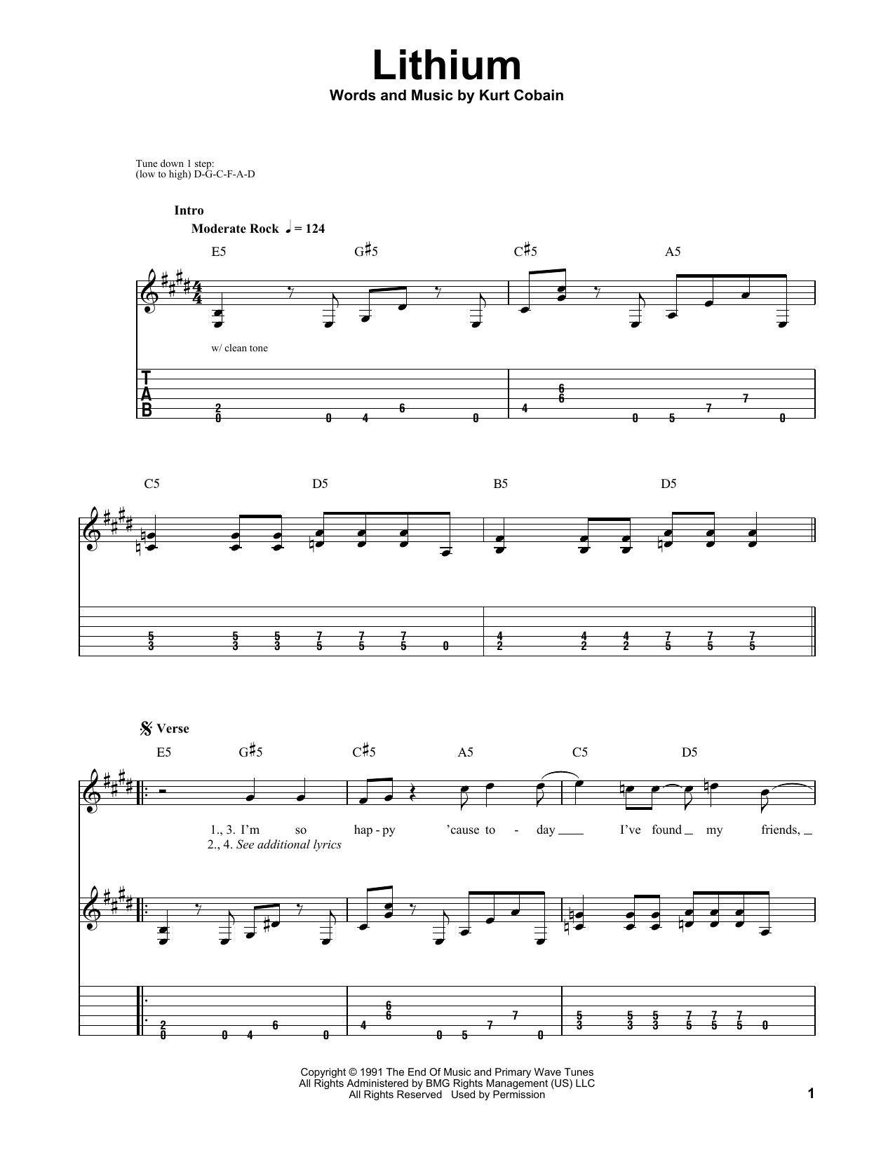 Product gallery: Page 1 of 1 Lithium, Nirvana