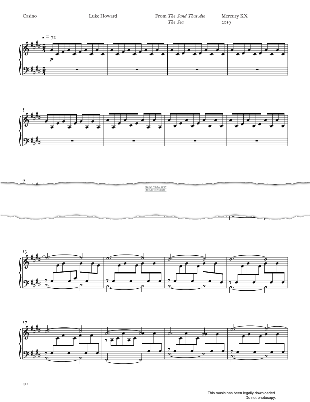 Produktgalerie: Seite 1 von 1 Casino, Luke Howard, Klavier