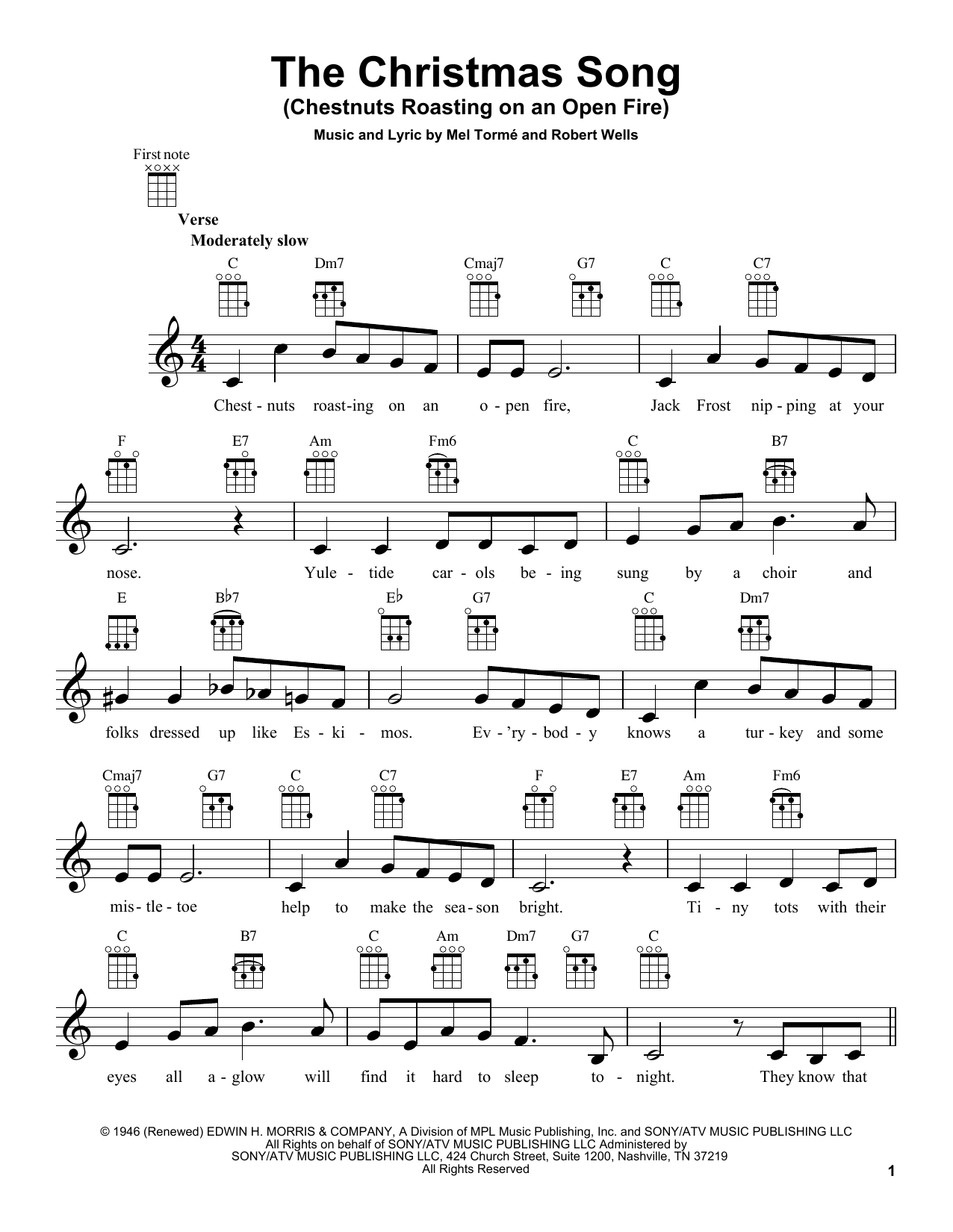 Product gallery: Page 1 of 1 The Christmas Song (Chestnuts Roasting On An Open Fire), Mel Tormé