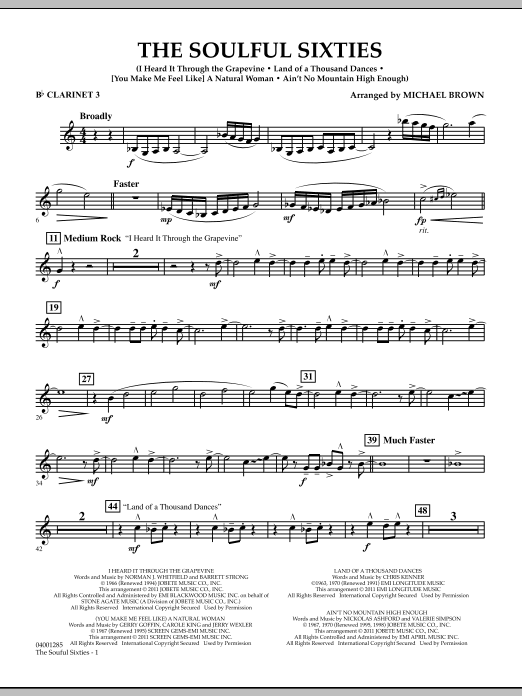 Produktbild zu: The Soulful Sixties - Bb Clarinet 3