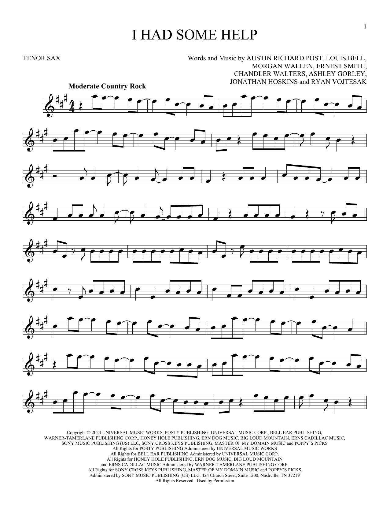 Product gallery: Page 1 of 1 I Had Some Help, Post Malone Feat. Morgan Wallen