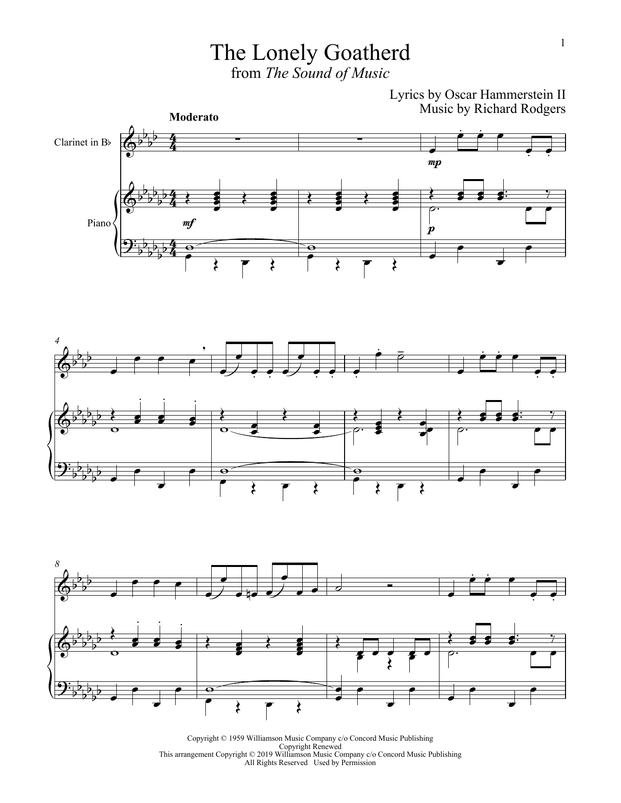 Produktbild zu: The Lonely Goatherd (from The Sound of Music)