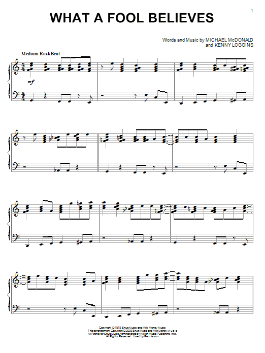 Product gallery: Page 1 of 1 What A Fool Believes, The Doobie Brothers