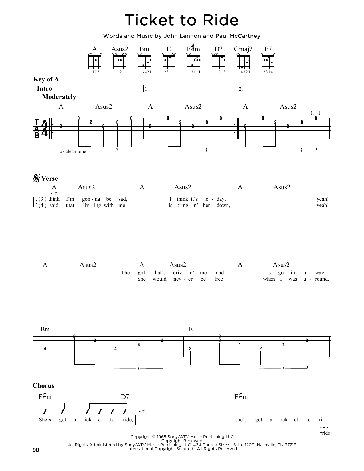 Produktgalerie: Seite 1 von 1 Ticket To Ride, The Beatles, Gitarre