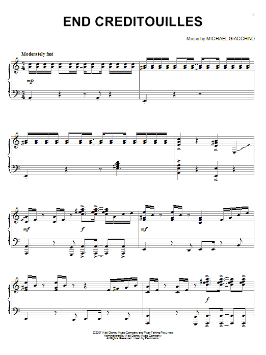 Product gallery: Page 1 of 1 End Creditouilles, Michael Giacchino