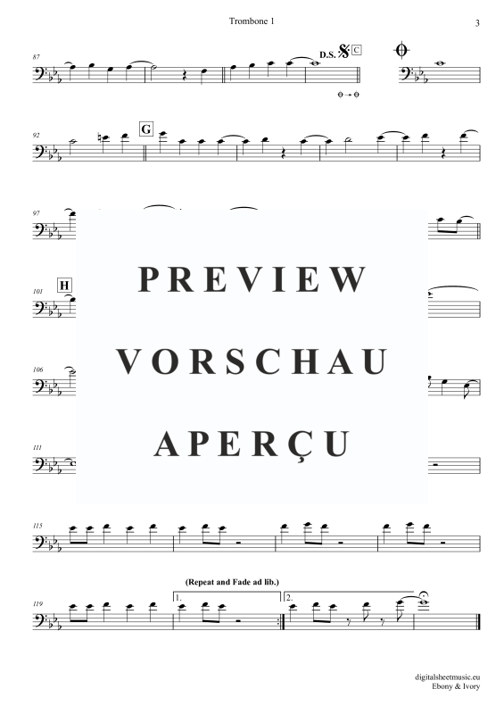Produktgalerie: Seite 11 von 11 Ebony And Ivory, McCartney, Paul/Wonder, Stevie, (Posaunen Trio + Klavier)