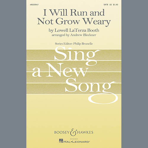 cover: I Will Run And Not Grow Weary, Andrew Bleckner, Chor