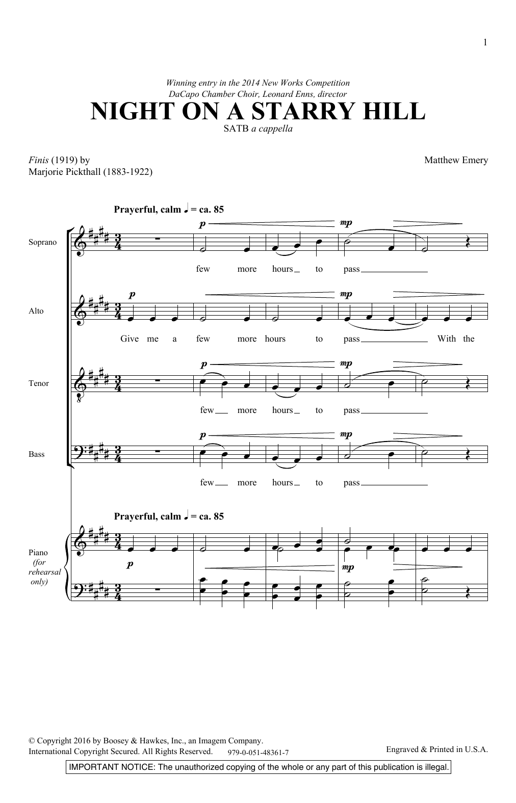 Produktbild zu: Night On A Starry Hill