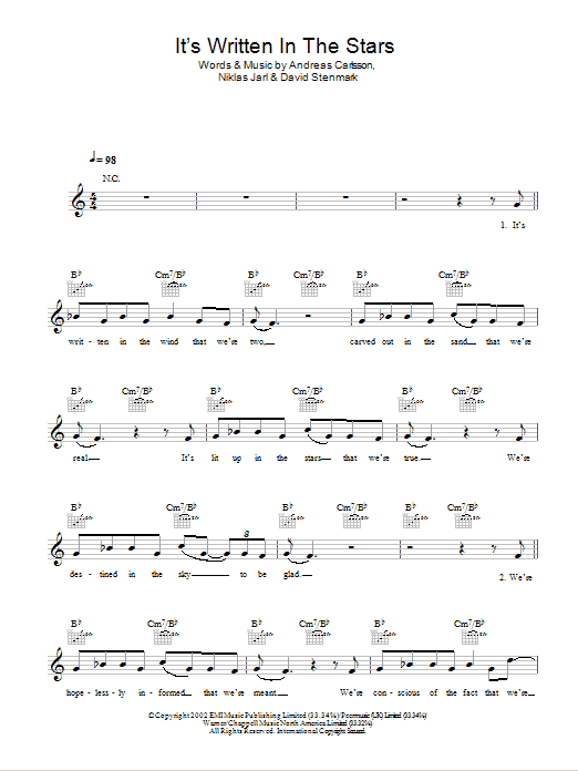 Produktbild zu: It's Written In The Stars