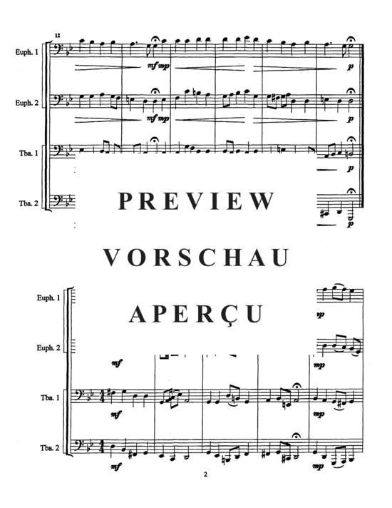 Product gallery: Page 4 of 10 Three Chorales , , (Tuba Quartett EETT)
