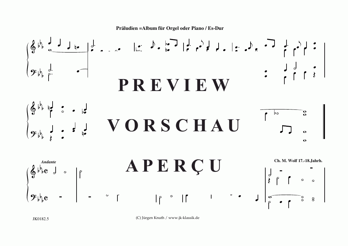 Produktgalerie: Seite 6 von 11 Präludien Es-Dur , , (Orgel/Klavier Solo)
