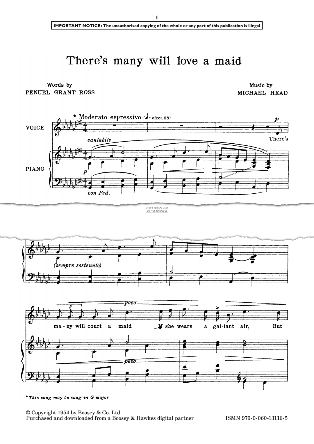 gallery: There's many will love a maid, Michael Head, Gesang, Klavier