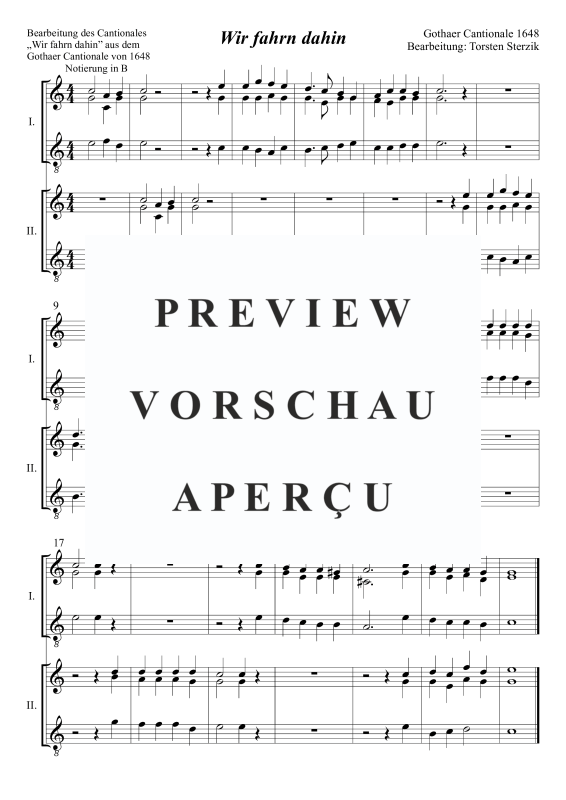 Product gallery: Page 3 of 3 Wir fahrn dahin, , Trombone Choir - Double Choir