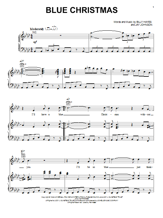 Product gallery: Page 1 of 1 Blue Christmas, Lady A