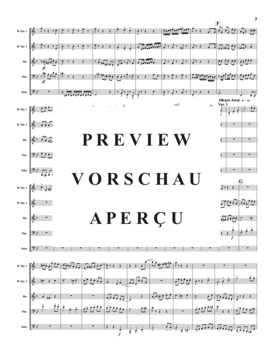 Produktgalerie: Seite 4 von 21 4 Konzert-Variationen über Star-Spangled Banner , , (Blechbläserquintett)