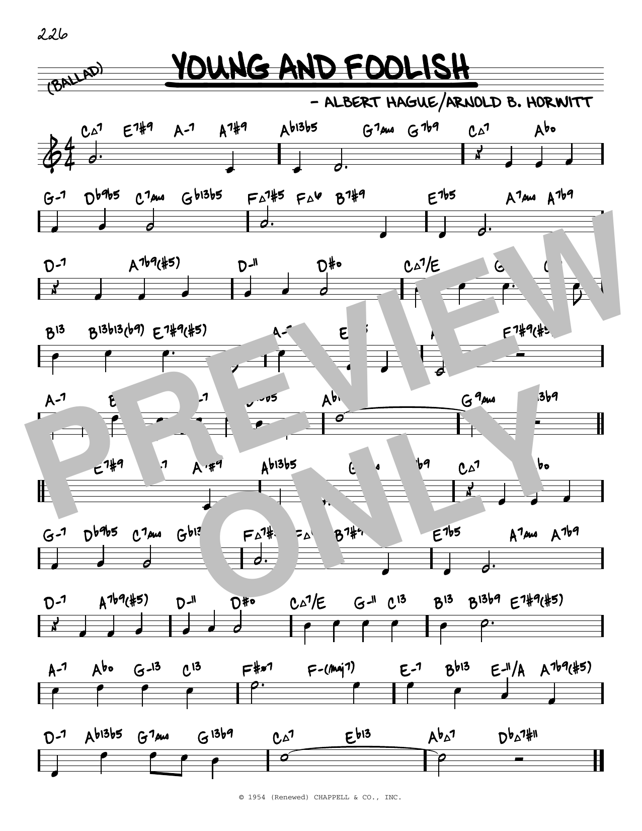 Produktbild zu: Young And Foolish (arr. David Hazeltine)