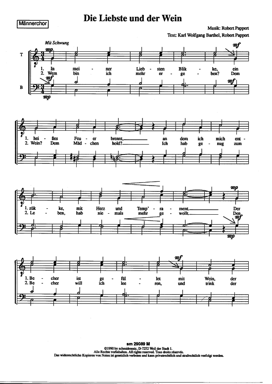 Die Liebste und der Wein 