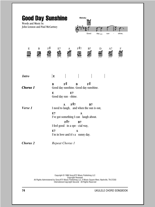 Product gallery: Page 1 of 1 Good Day Sunshine, The Beatles