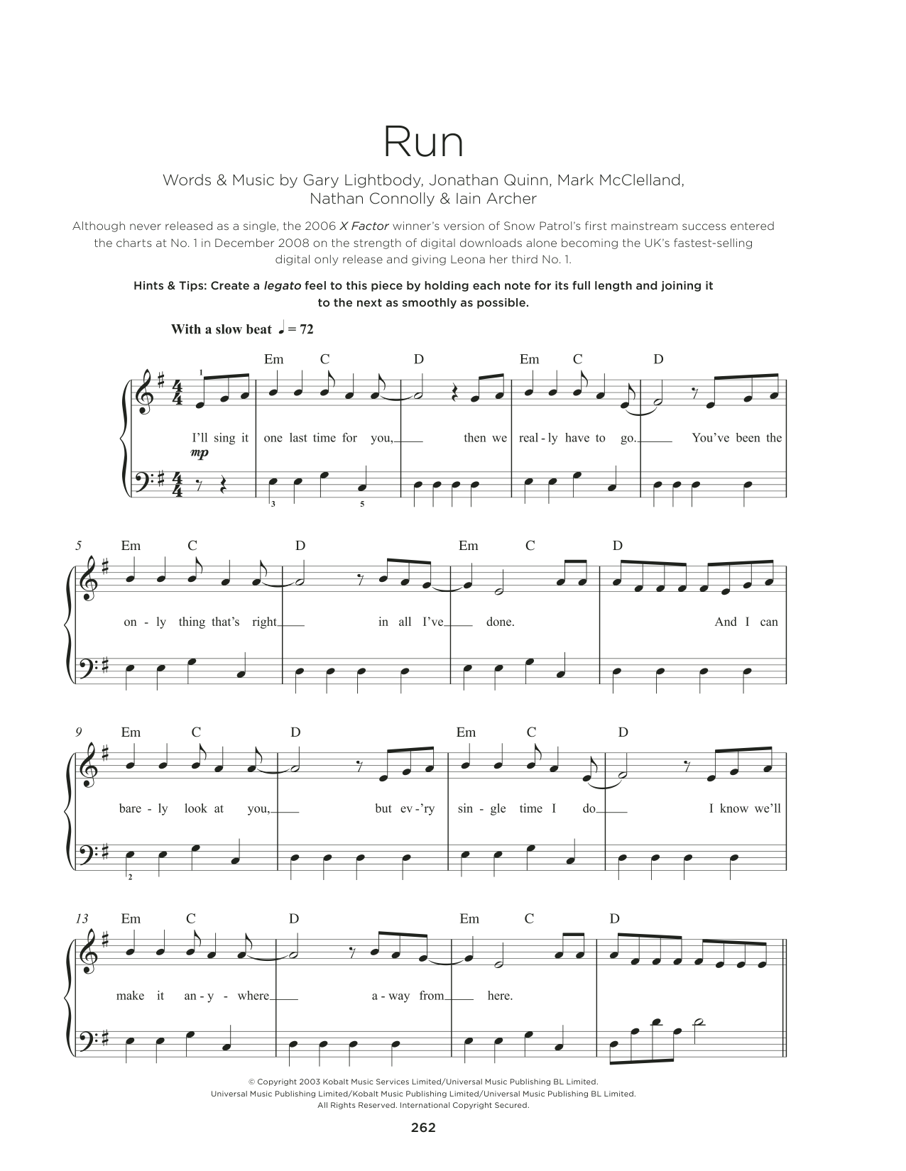 Produktbild zu:  Run - Snow Patrol