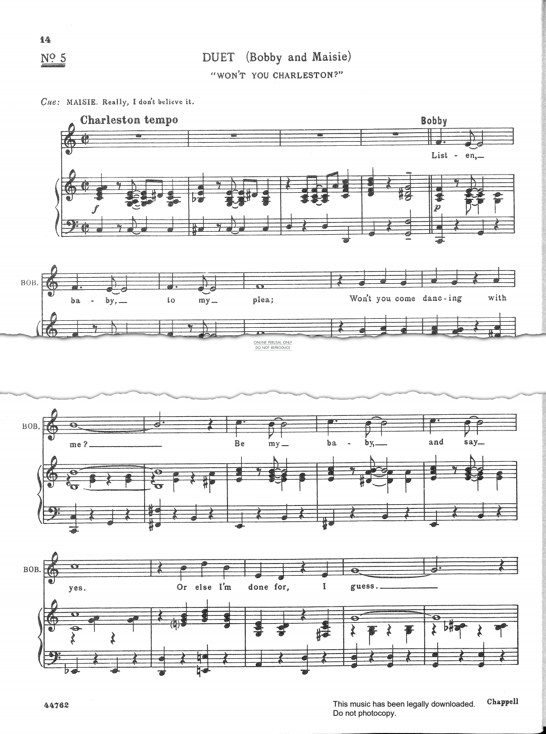 Produktbild zu: Won't You Charleston (from 'The Boy Friend')