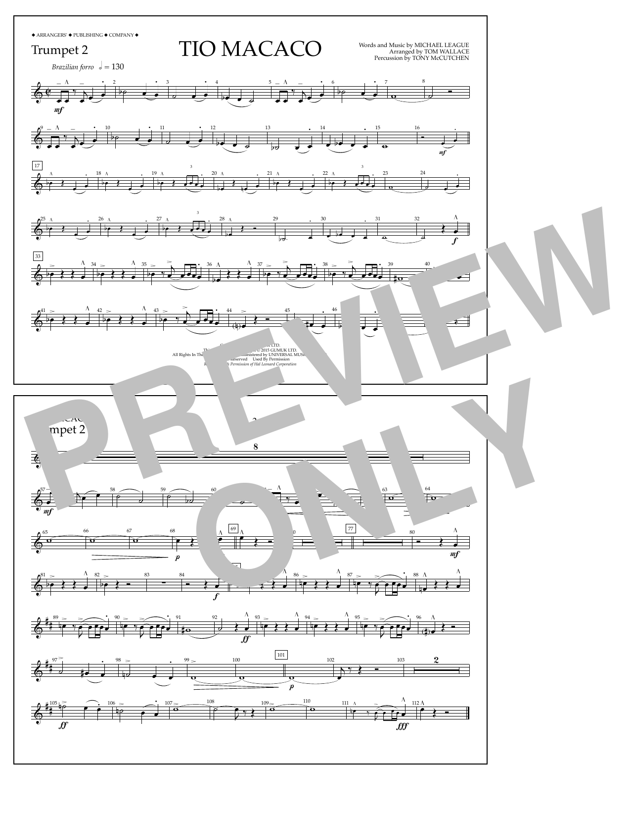 Produktgalerie: Seite 1 von 1 Tio Macaco - Trumpet 2, Tom Wallace, Ensemble