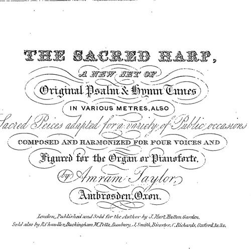 cover: Beach Spring (Lord, Whose Love In Humble Service), The Sacred Harp, Klavier