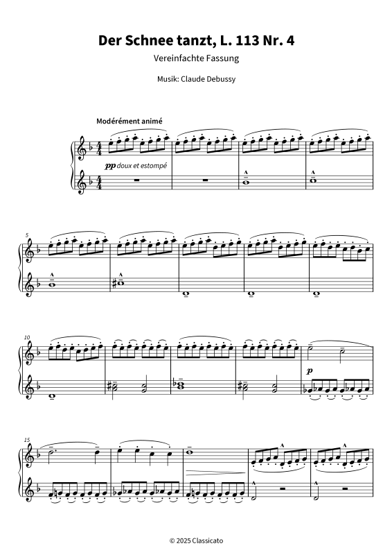 Product gallery: Page 1 of 6 Der Schnee tanzt - Vereinfachte Fassung, , Piano Solo