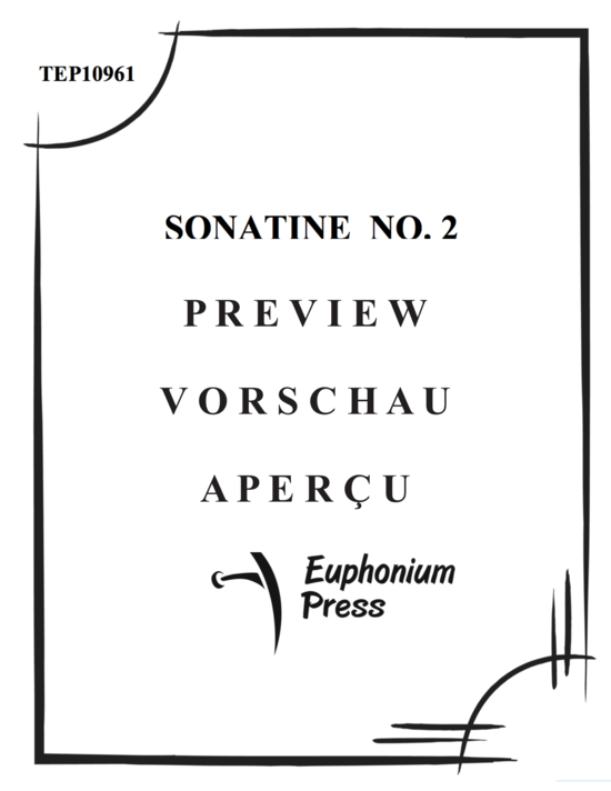 Product gallery: Page 2 of 21 Sonatine No 2 , , (trombone/euphonium or tuba + piano)