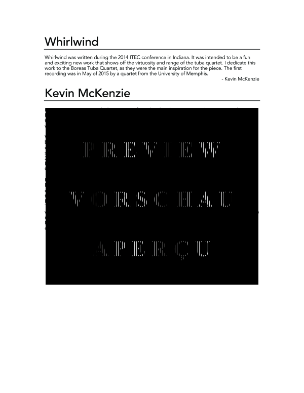 Product gallery: Page 4 of 11 Whirlwind, , (Tuba Quartett EETT)
