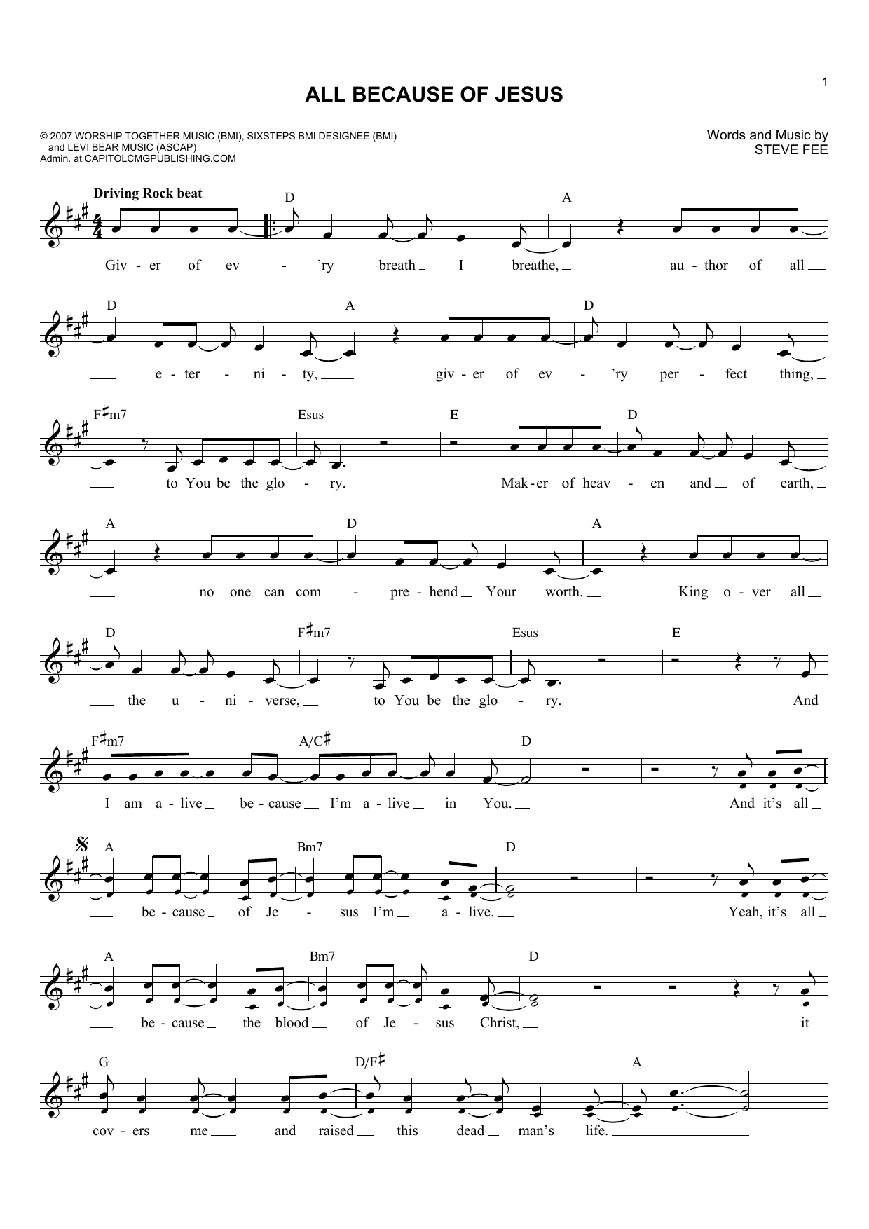 Produktbild zu: All Because Of Jesus