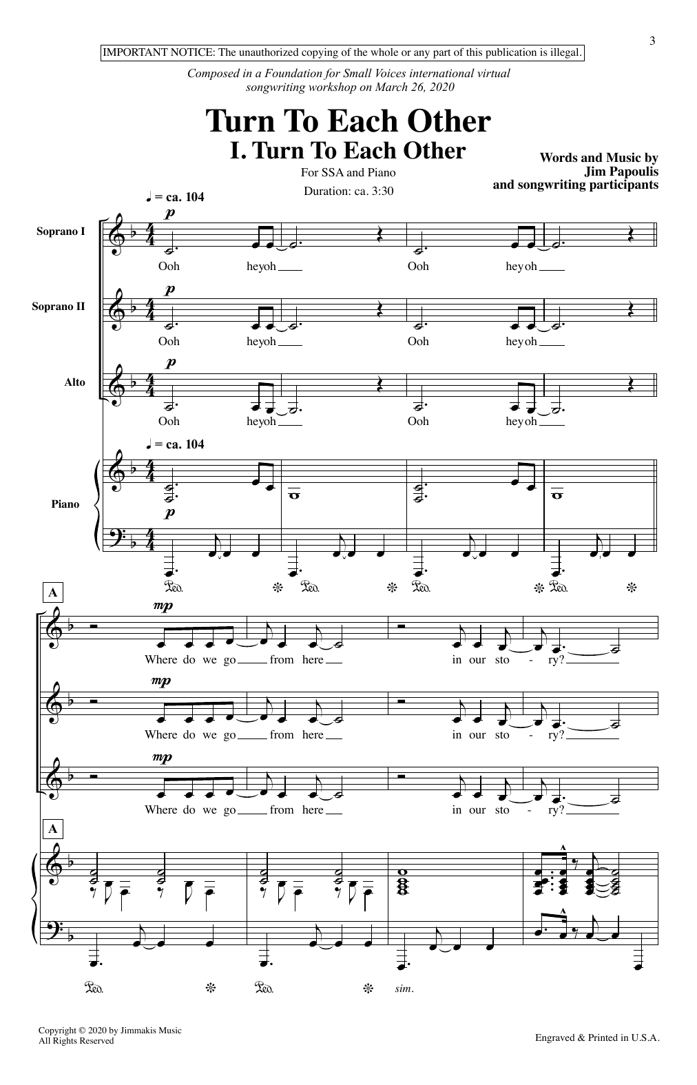 Produktgalerie: Seite 1 von 1 Turn To Each Other, Jim Papoulis, Chor