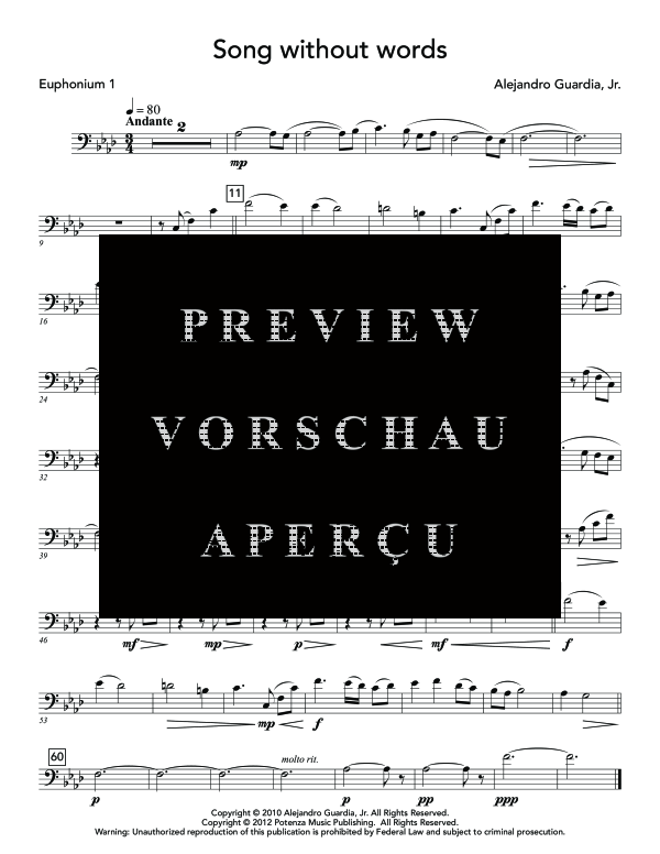 Product gallery: Page 9 of 11 Song Without Words, , (Tuba Quartett EETT)