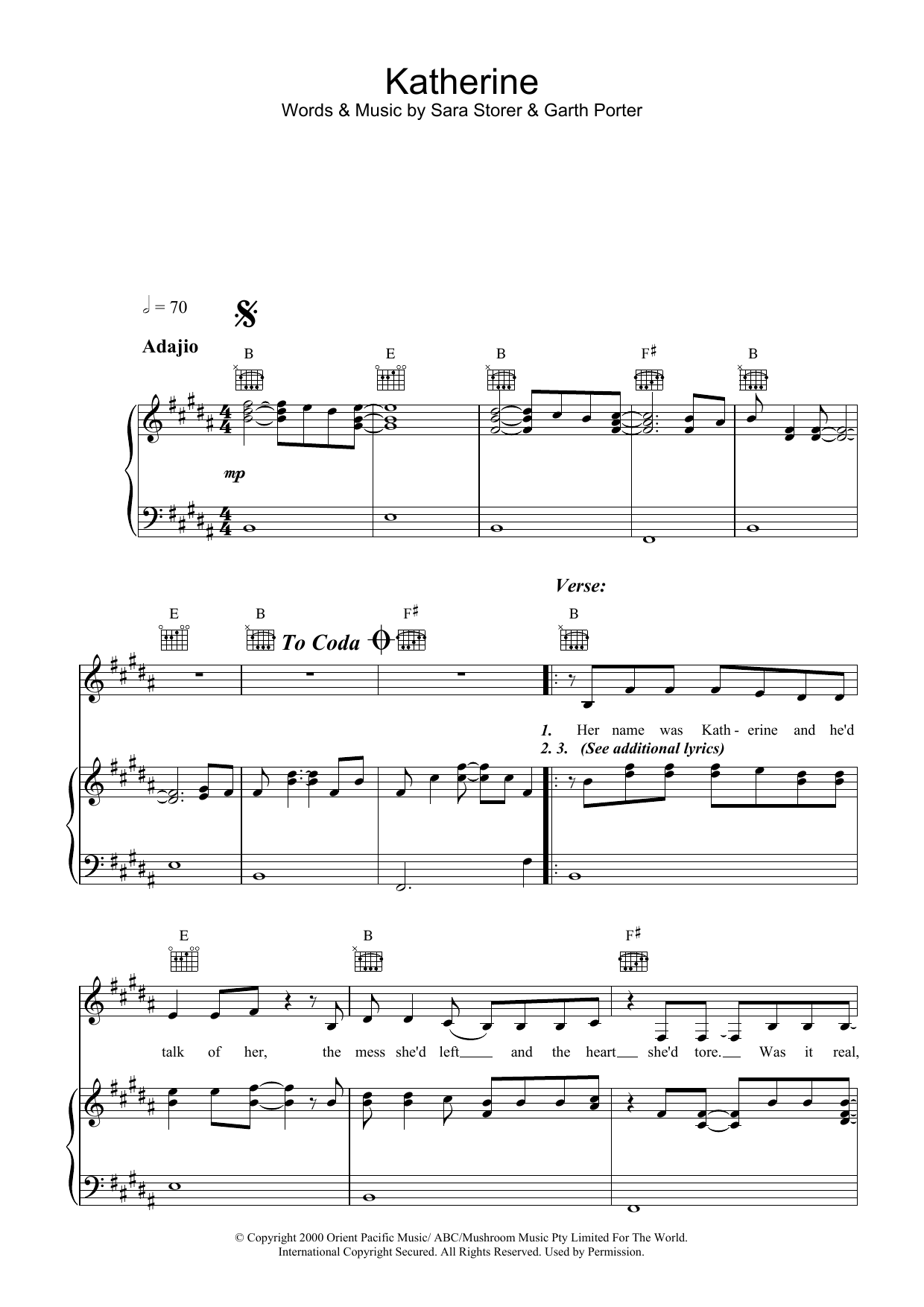 Produktgalerie: Seite 1 von 1 Katherine, Sara Storer, Gesang, Gitarre, Klavier