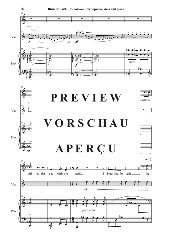 Product gallery: Page 17 of 21 Incantations , , (soprano, viola + piano)