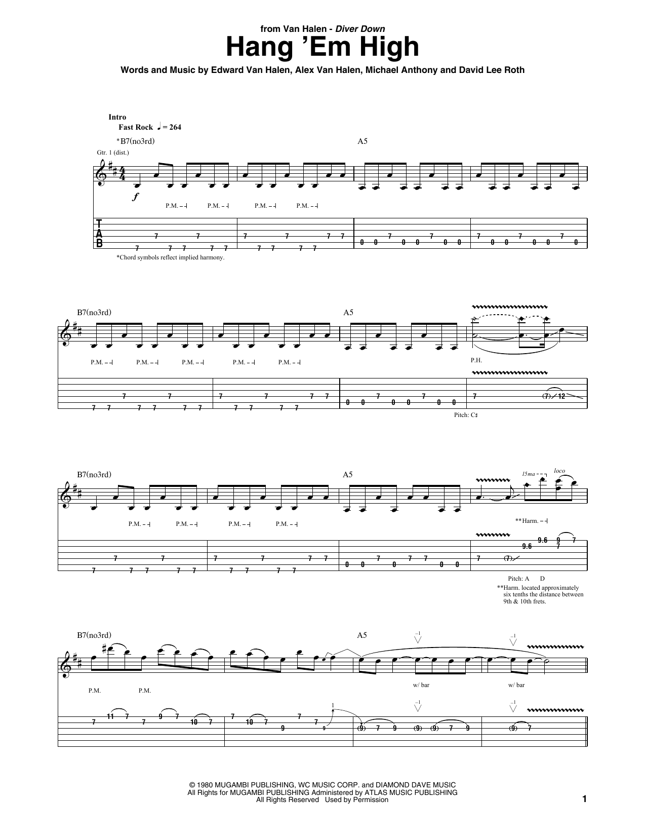 Produktgalerie: Seite 1 von 1 Hang 'Em High, Van Halen, Gitarre