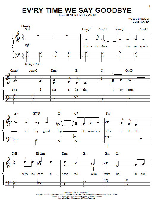 Produktbild zu: Ev'ry Time We Say Goodbye