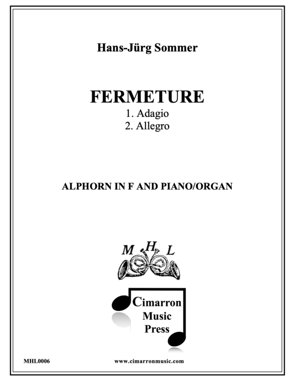 cover: Fermeture, Op. 133, , Horn In F and Piano