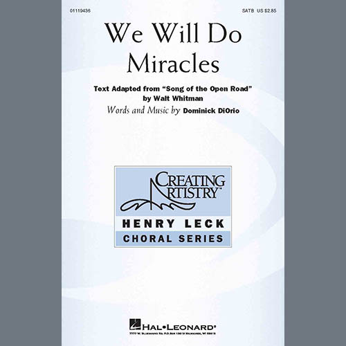 cover: We Will Do Miracles, Dominick DiOrio