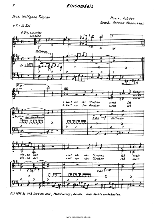 Produktbild zu: EinsamkeitPuhdys (1976)