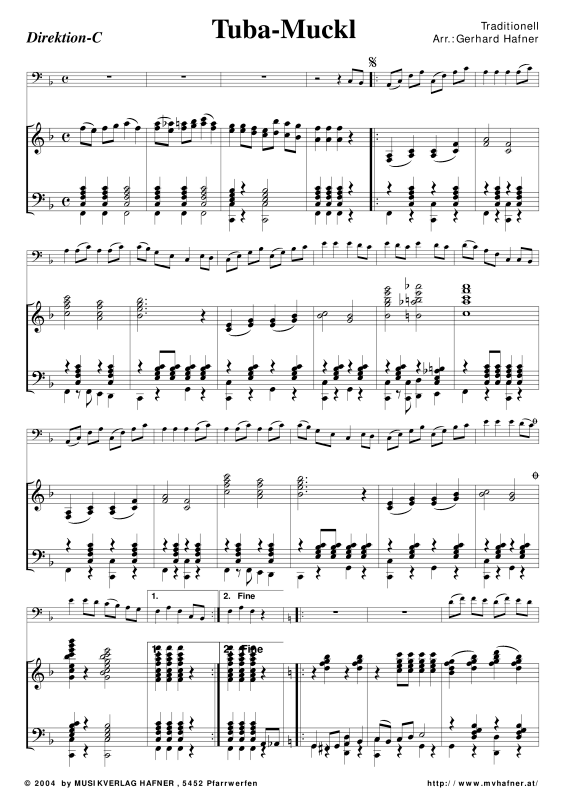 Product gallery: Page 1 of 11 Tuba Muckl, , (large wind orchestra)